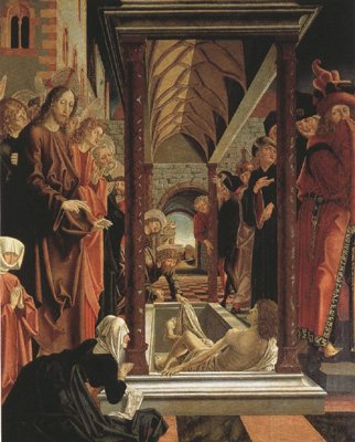 The Resurrection of Lazarus.From the St Wolfgang Altar (mk08)